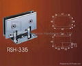 Brass material frameless glass shower door hinge