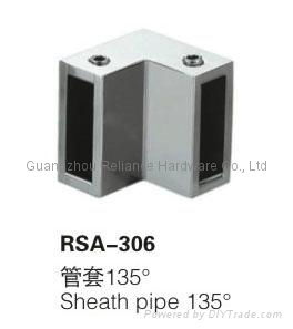 shower door sheath pipe connectors 2