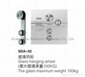 stainless steel material Glass Door hanging wheel 2