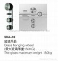 stainless steel material Glass Door hanging wheel 3