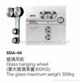 stainless steel material Glass Door hanging wheel