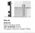 stainless steel material Glass Door hanging wheel 5