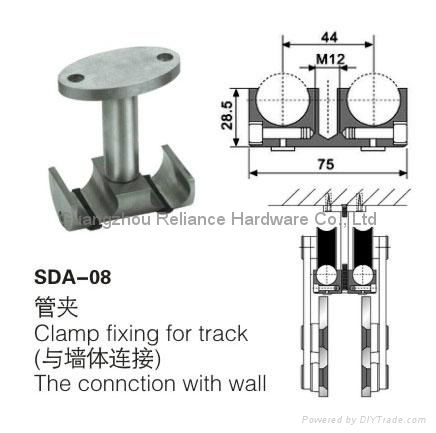 Sliding Glass Door corner fixing connectors 4