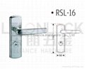 Mortise type stainless steel material door lock handle with plate