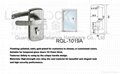 Zinc Alloy / Stainless Steel material glass door locks