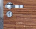 High security European style stainless steel satin lever handle