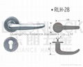 stainless steel material door lever handle, solid handle,security door handle