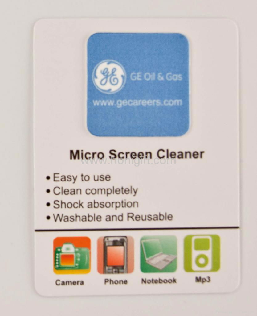 bussiness card Full Color Sticky Screen Cleaner For Digital Items 4