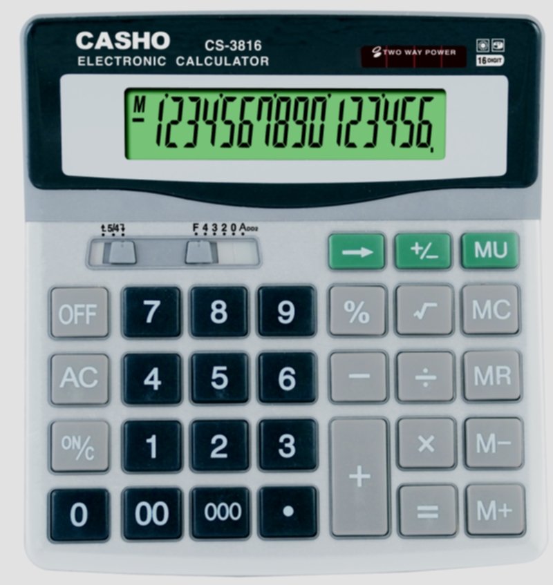 Electronic Calculator CASHO CS-3816 16 DIGIT 1