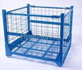 Stacking collapsible wire container steel pallet box container 1