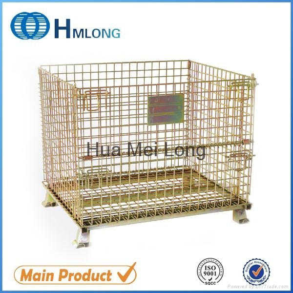 Industrial heavy duty storage welded wire mesh container 2