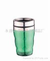 Travel Mug with plastic outer & stainless steel inner 3