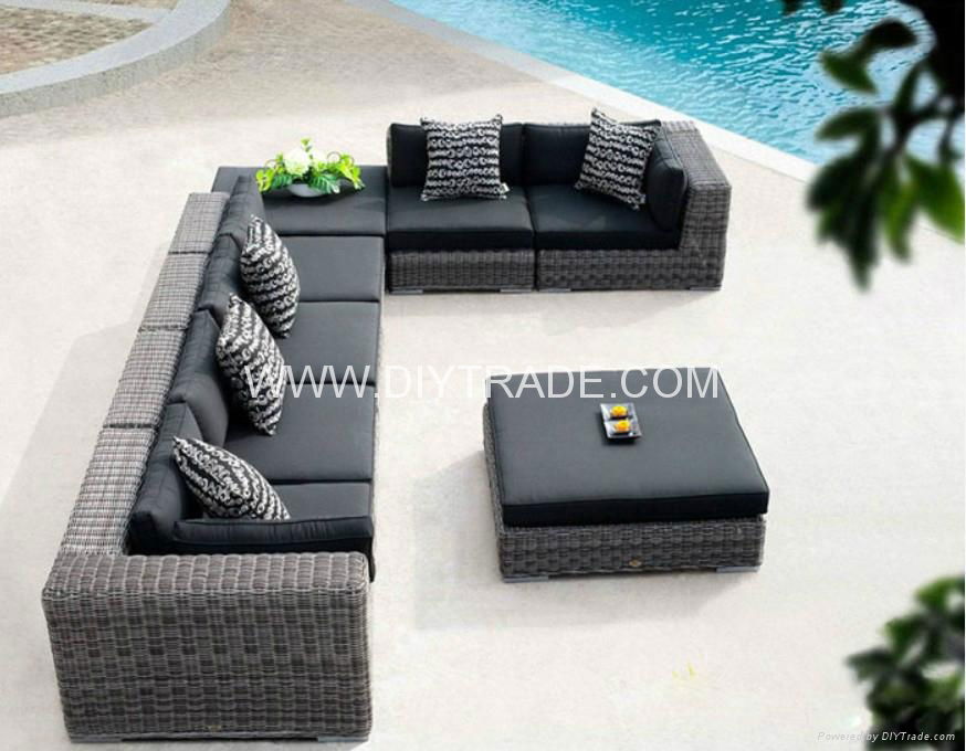 Modern outdoor rattan sofa sets