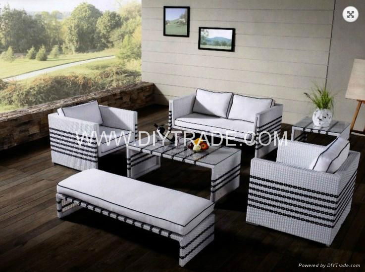 Modern outdoor rattan sofa sets 3