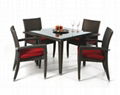 outdoor rattan dining room furniture set  1