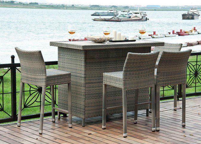 outdoor rattan dining room furniture set  3