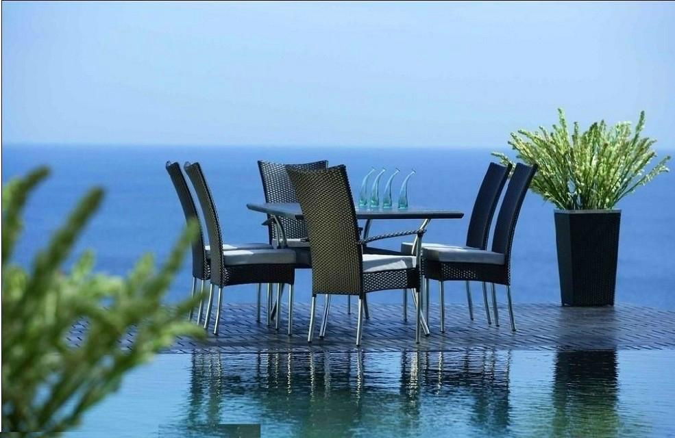 outdoor rattan dining room furniture set  5