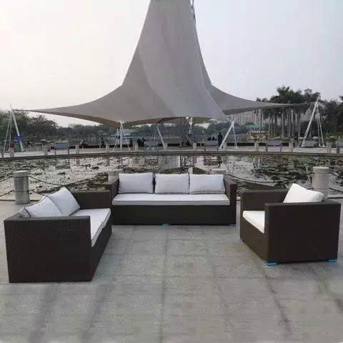 new style outdoor rattan sofa with 3pcs 2