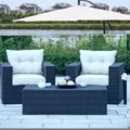 new style outdoor rattan sofa with 3pcs