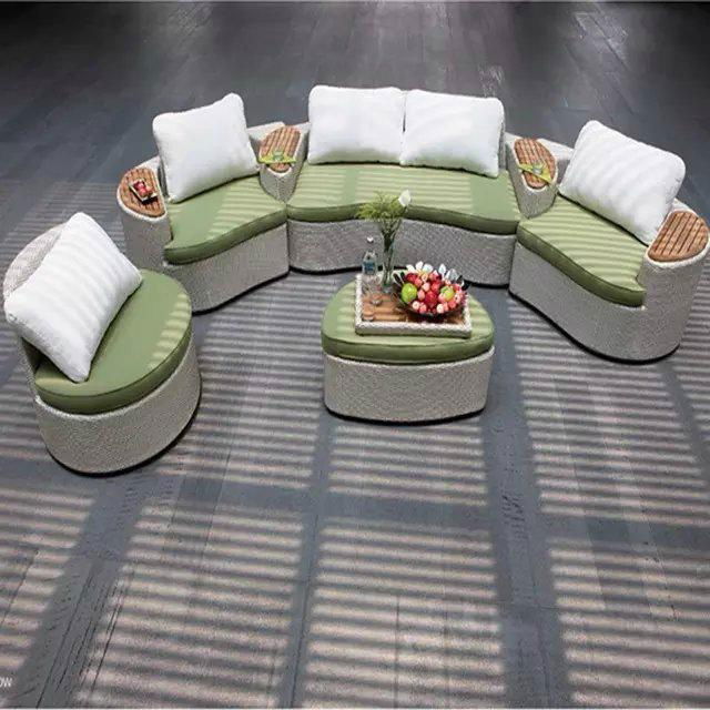 new style outdoor rattan sofa with 3pcs 5