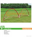 Double folding pop up soccer goal