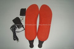 2013 Hot sell Rechargeable Lithium ion battery heated insoles with remote contro