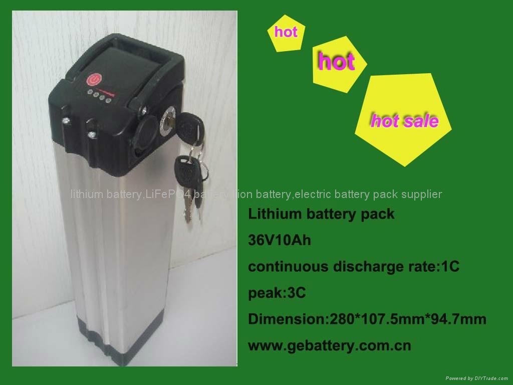 36V10Ah lifepo4 battery pack for electric bikes