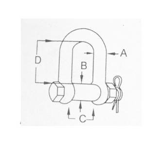 stainless steel US bolt chain shackle 2