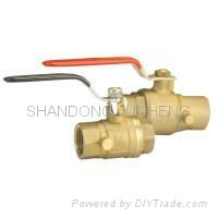 ball valve with side-drain