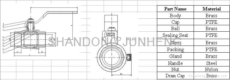 ball valve with side-drain 2