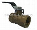 2-pc brass ball valve reduced port 1