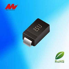 surface mount super fast rectifiers ES1J SMA