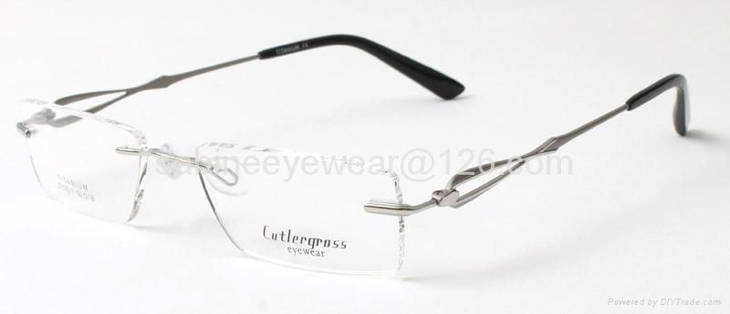 Titanium rimless Optical Frames Eyeglass frame