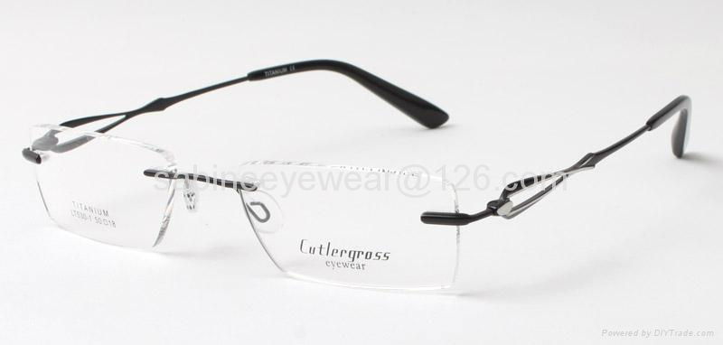 Titanium rimless Optical Frames Eyeglass frame 3