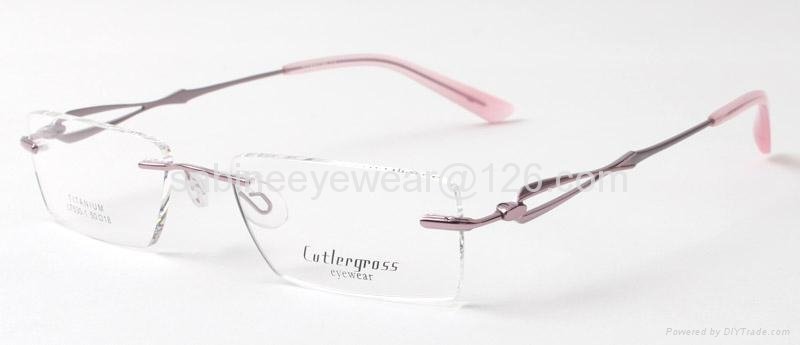Titanium rimless Optical Frames Eyeglass frame 2