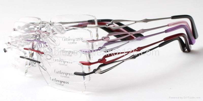 Titanium rimless Optical Frames Eyeglass frame 5