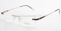 professional manufacturer high quality rimless titanium optical frame eyeglass  4