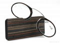 imitation wood grain nose reading glasses Unisex Wallet Nose Resting Reading Gla 4