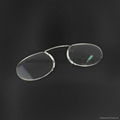 lightweight rimless TR nose reading glasses 2