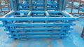 Steel Material L Frame Shape Storage Glass Rack Glass Trolley, Economic Type Gla