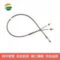 Flexible stainless steel tubes for protection sensitive Laser Fiber Optic cables