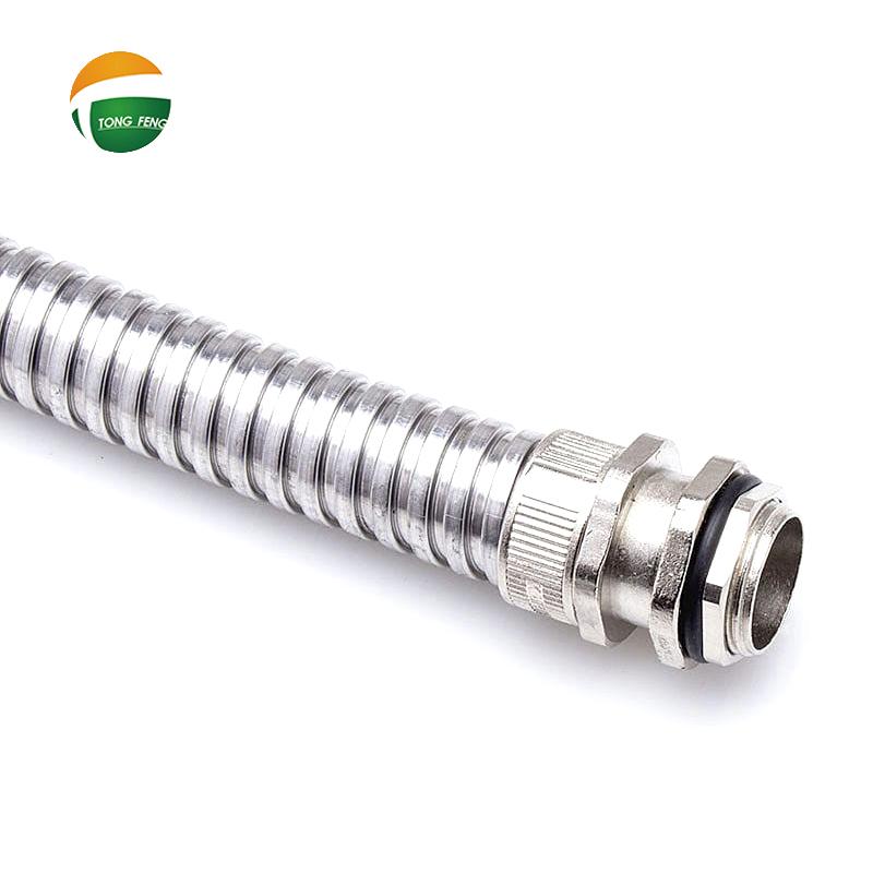 Electronic transmission line core line flexible metal conduit 14