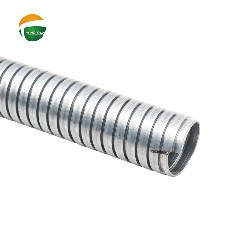 Strip wound small ID flexible metallic conduit,hose for electrical wirings