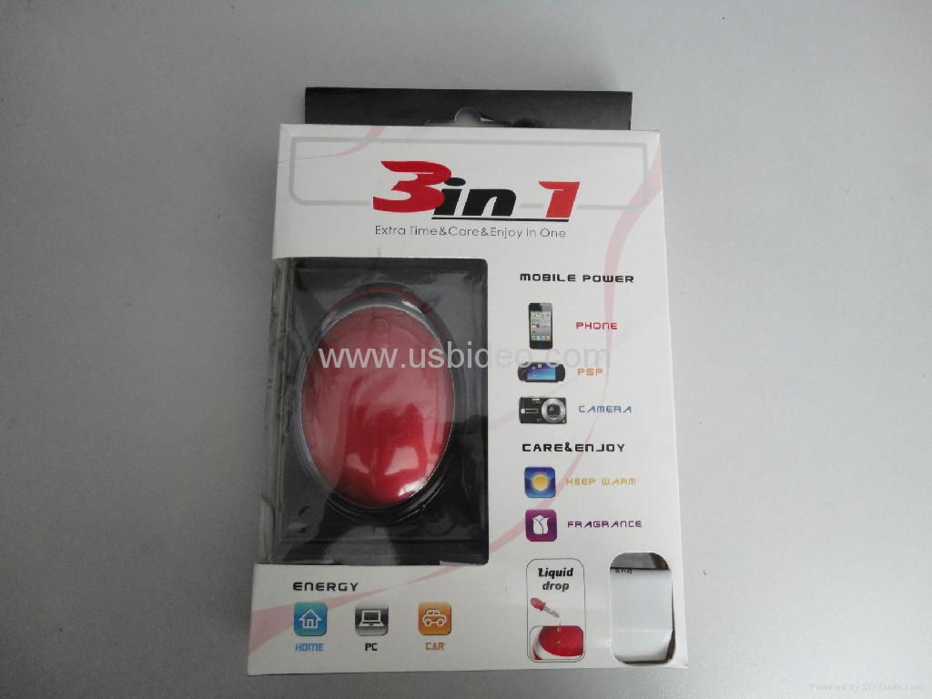 portable power charger for mobile phone with hand warmer  3