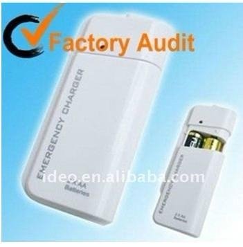 usb AA battery emergency charger 