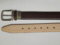 High Quality Dress Belt Full Grain Italian Leather Belt Reversible Buckle