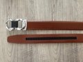 Men's Fashion Automatic Ratcheting Track Leather Belt Comfortable 