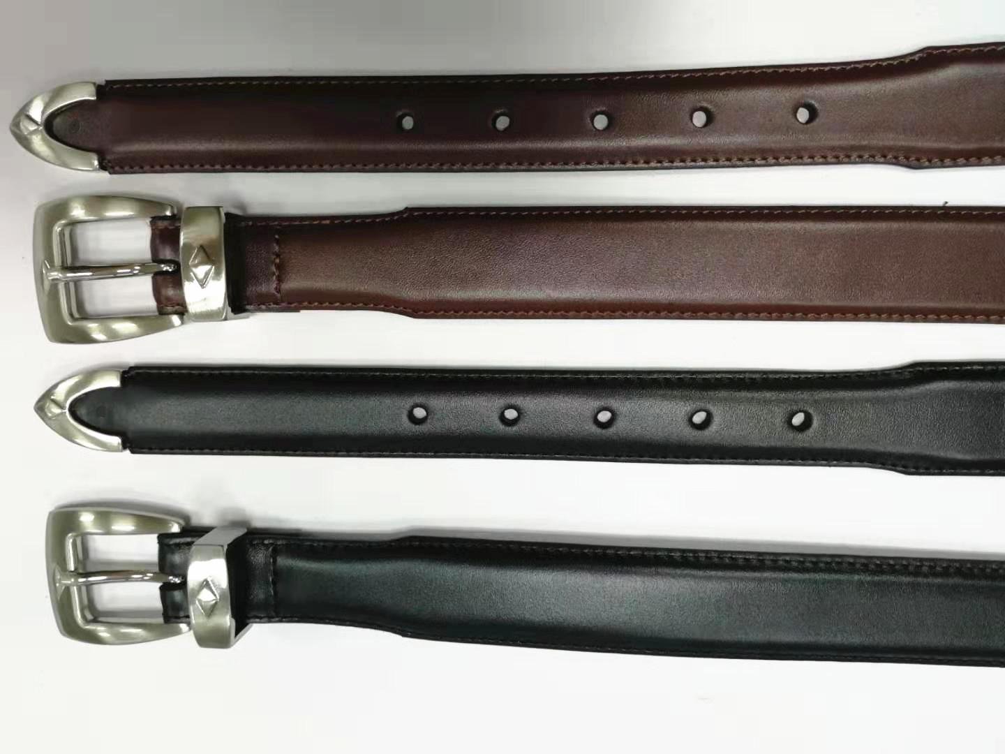 Fashion Men's Golf Leather Belt Dress Belt Three Buckle Sets  3