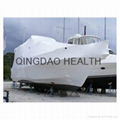 opacity white PE shrink wrap films for boats,vessels 3