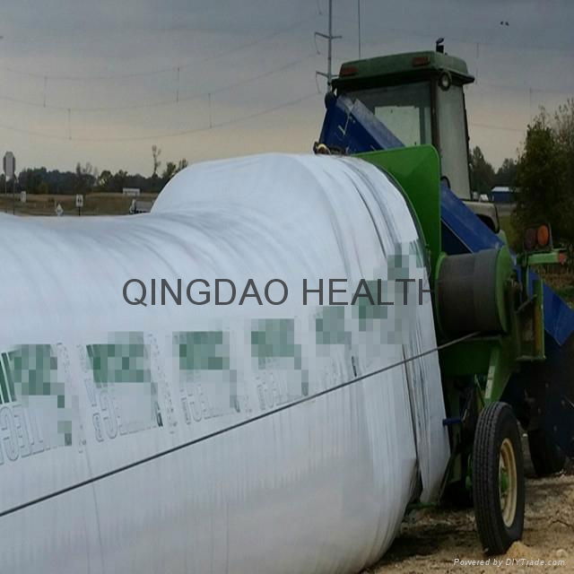 mini. haylage silo bag (white/black silo bag ) 4